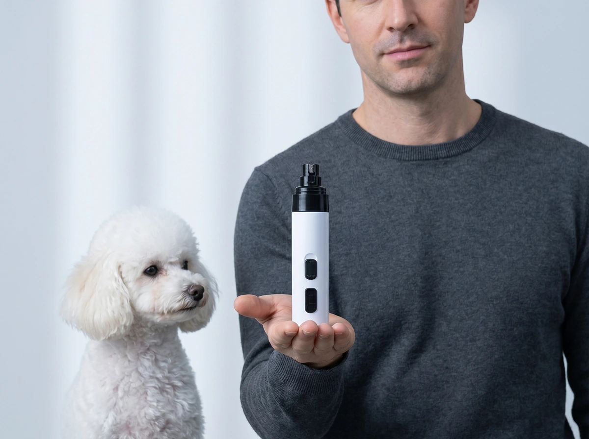 SilentTrim™ Whisper-Quiet <40 dB Diamond-Drum Electric Dog & Pet Nail Trimmer Everyday Experience